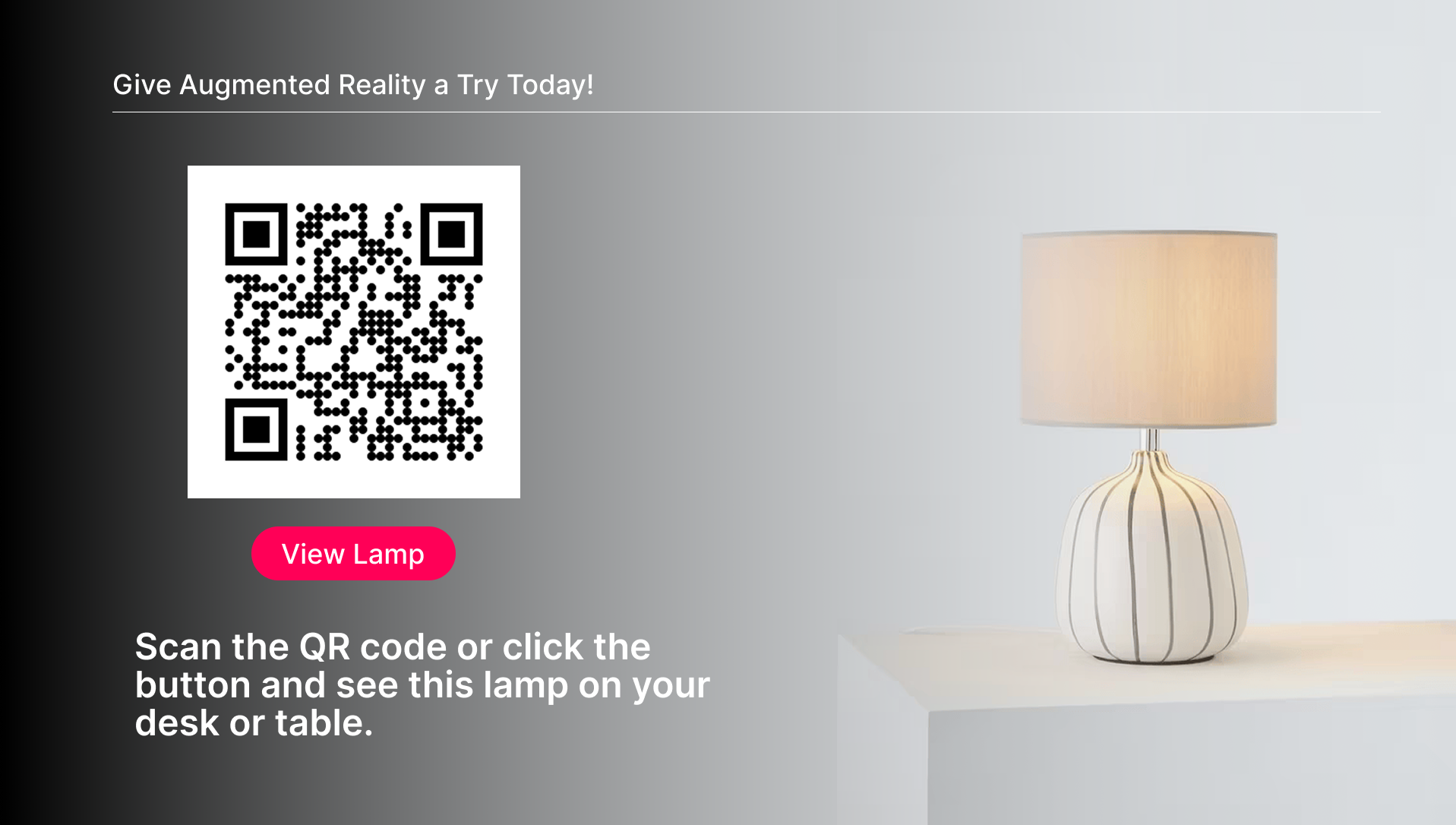 Fixtuur AR Demo QR and Button