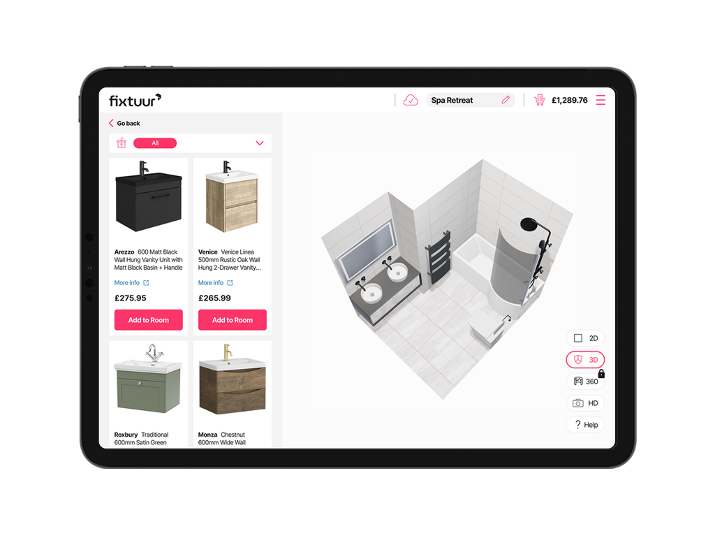 Fixtuur Room Planner -iPad