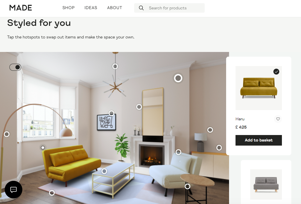 MADE Visual Commerce example