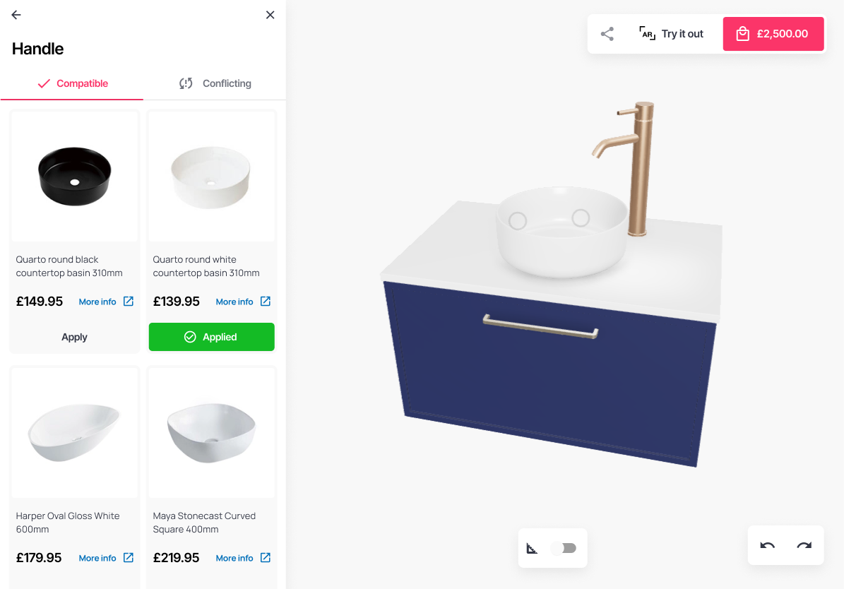Vanity 3D Configurator ss