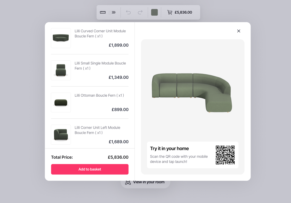 Green modular configurator - Basket