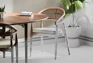 a chair created with 3d modelling showing mesh to finished render