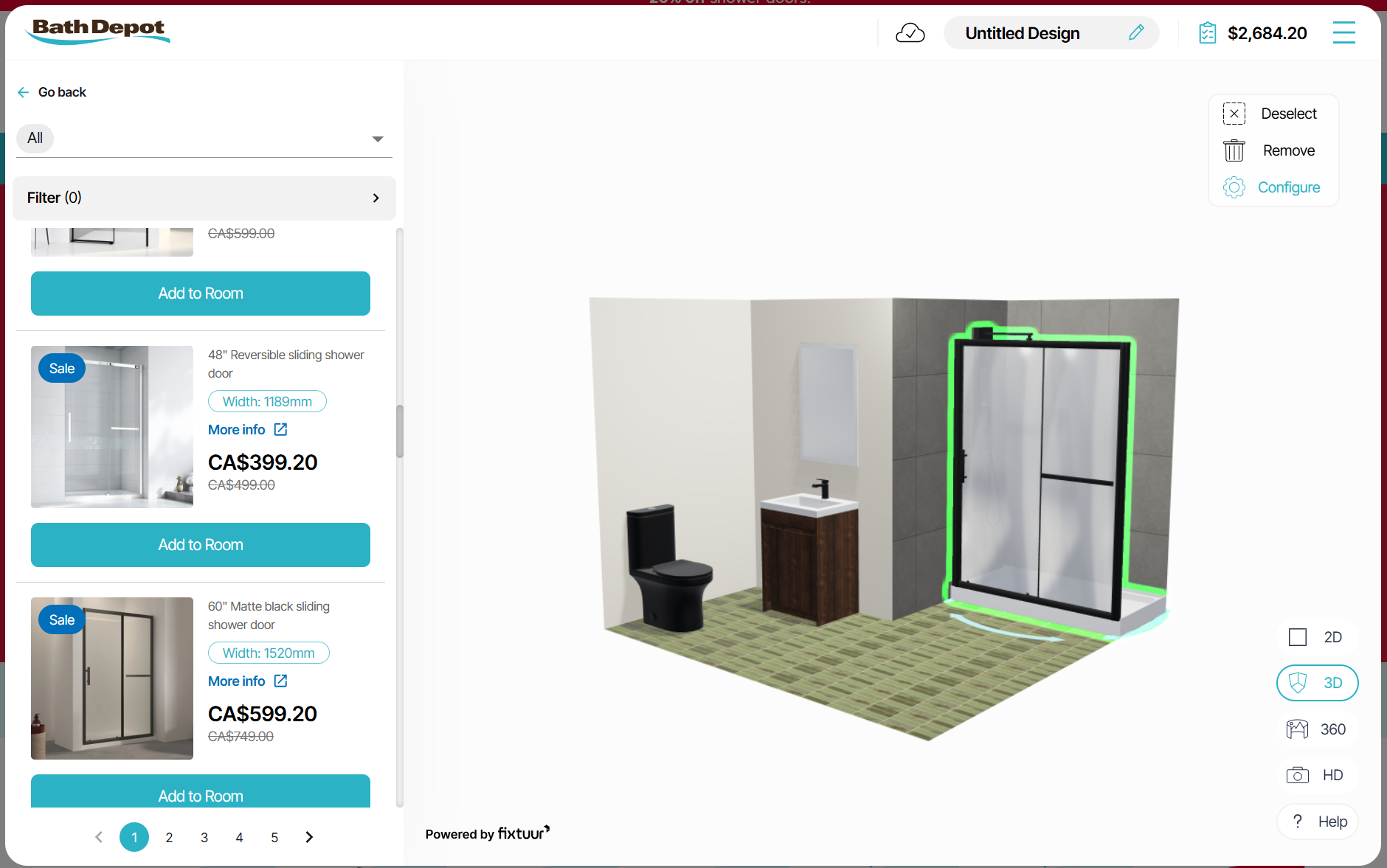 3D Room Design for Bathrooms & Beyond | Fixtuur 3D Room Planner