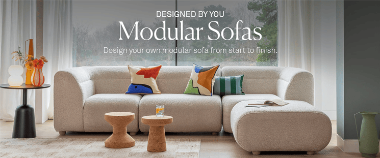Heal's provide modular sofas online